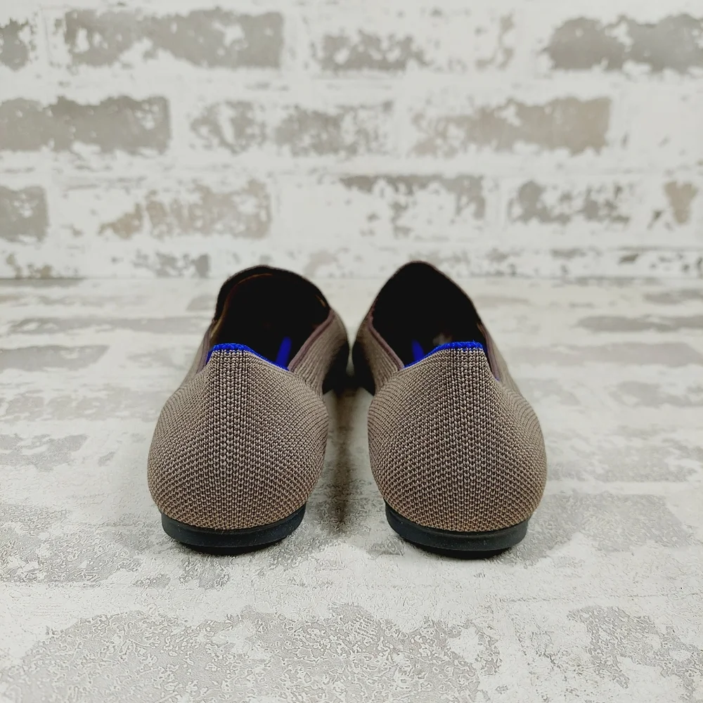 New Rothy's The Loafer Mocha Knit Round Toe Slip On Loafers T305 - Picture 3 of 10